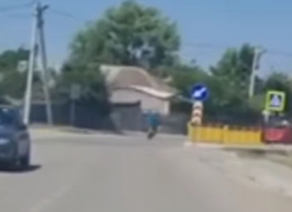 Accident grav in orasul Ceadir-Lunga. Un motociclist fara permis a murit dupa ce s-a izbit intr-un pilon - VIDEO