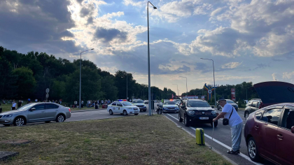 Atacatorul a fost capturat de BPDS FULGER. Imagini de la Aeroportul International Chisinau - FOTO