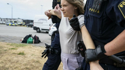 Greta Thunberg, pusa sub acuzare pentru nerespectarea unui ordin politienesc in timpul unui protest in Suedia