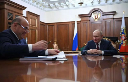 „Draga Vladimir Vladimirovici...” Premierul Misustin i-a raportat lui Putin ca economia Rusiei merge surprinzator de bine