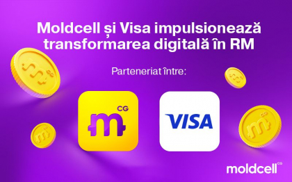 Moldcell si Visa anunta un parteneriat strategic pentru a impulsiona transformarea digitala in Republica Moldova Moldcell si Visa anunta un parteneriat strategic pentru a impulsiona transformarea digitala in Republica Moldova