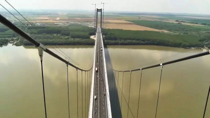 Cel mai lung pod din Romania a fost deschis circulatiei. Totul despre Golden Gate: program, taxa, detalii de constructie si lucrarile ramase de finalizat. Circulatia, inchisa in timpul noptii de luni pana vineri - VIDEO