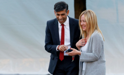 La vita e bella: De ce Rishi Sunak si Giorgia Meloni se simt atat de bine impreuna? Imaginile virale de la summitul NATO - FOTO 