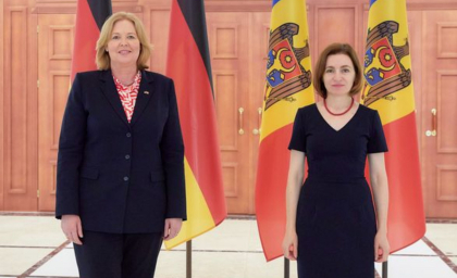 Presedintele parlamentului german a venit la Chisinau: s-a intalnit cu sefa statului. Sandu: „Germania sustine obiectivul nostru de integrare europeana si ne ajuta” - FOTO 
