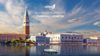 Venetia si Chisinau, la doar un zbor distanta cu Flyone
