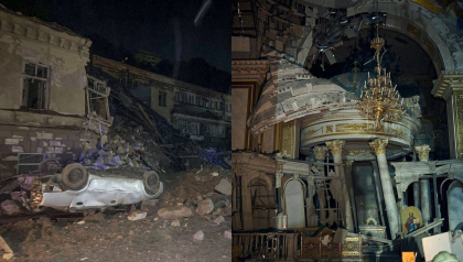 Un mort si 18 raniti intr-un nou atac al Rusiei la Odesa. Cea mai mare biserica ortodoxa lovita cu rachete - FOTO/VIDEO Un mort si 18 raniti intr-un nou atac al Rusiei la Odesa. Cea mai mare biserica ortodoxa lovita cu rachete - FOTO/VIDEO