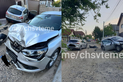 Trei masini s-au ciocnit violent la Bubuieci. Nici o persoana nu a fost ranita - FOTO