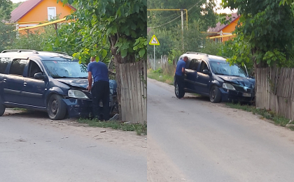 A intrat cu masina in gardul unei case din Ghidighici. Ce spune politia - FOTO