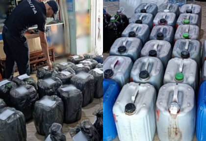 Afacere ilegala cu alcool si tigari. O femeie din Glodeni - deconspirata de politisti - FOTO