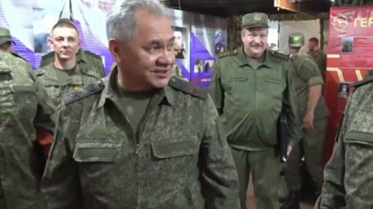 Soigu intreaba militarii rusi din Liman daca au vazut tancuri germane Leopard. „Baietii nostri ii lovesc cu toata forta”