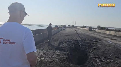 Mai multe explozii au afectat poduri rutiere intre Crimeea si Ucraina ocupata. „Ucrainenii au folosit Storm Shadow”, spun rusii