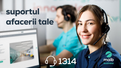 Serviciul Asistenta Business Banking maib dedicat afacerii tale - numar scurt 1314 Serviciul Asistenta Business Banking maib dedicat afacerii tale - numar scurt 1314
