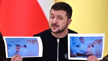 Seful Dumei de Stat sustine ca Zelenski va avea soarta fostului presedinte georgian, Mihail Saakasvili, ca o „marioneta” a Occidentului