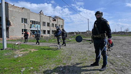 Ucraina are nevoie disperata de ajutor pentru curatarea minelor. Este tara cu cea mai mare suprafata minata de pe pamant