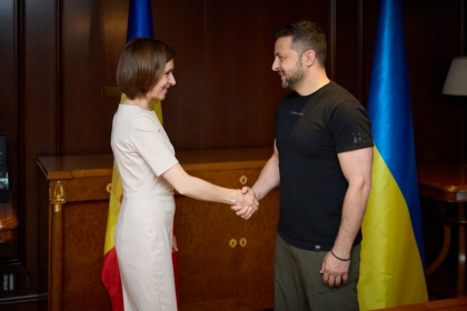 Maia Sandu, intrevedere cu Volodimir Zelenski, la Atena. Despre ce au discutat oficialii 