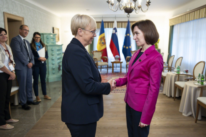 Maia Sandu, vizita oficiala in Slovenia: „Am avut o discutie foarte buna cu Presedintele Sloveniei, Natasa Pirc Musar” - FOTO Maia Sandu, vizita oficiala in Slovenia: „Am avut o discutie foarte buna cu Presedintele Sloveniei, Natasa Pirc Musar” - FOTO