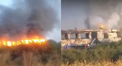 Un tren cu calatori a luat foc in apropiere de gara Oradea. Pasagerii au iesit singuri din vagoane - VIDEO Un tren cu calatori a luat foc in apropiere de gara Oradea. Pasagerii au iesit singuri din vagoane - VIDEO