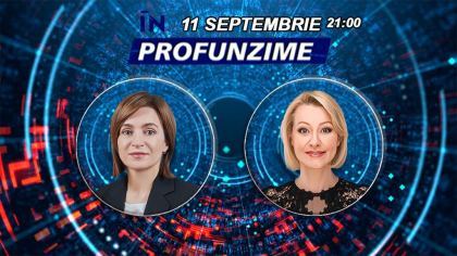 Presedintele Maia Sandu vine luni la emisiunea In Profunzime 
