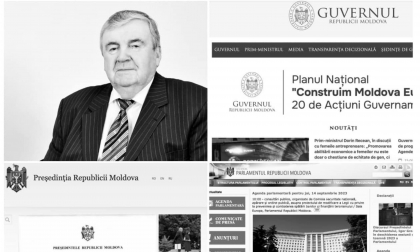 Paginile web ale institutiilor de stat - in straie de doliu. Semn de profund respect pentru Mircea Snegur - FOTO
