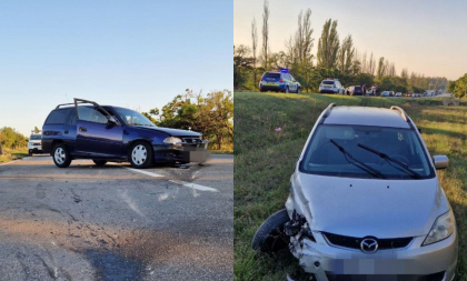 Accident grav la Singerei. Doua masini s-au lovit pe o sosea din Singerei. Ce spune politia - FOTO
