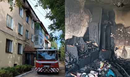 Un apartament a ars in totalitate, la Orhei. Opt persoane - evacuate din bloc. Ce spun pompierii - GALERIE FOTO Un apartament a ars in totalitate, la Orhei. Opt persoane - evacuate din bloc. Ce spun pompierii - GALERIE FOTO