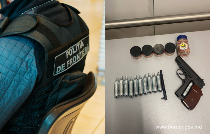 A incercat sa treaca frontiera cu un pistol pneumatic si munitie. Un adolescent din Israel - depistat de politisti pe Aeroportul International Chisinau A incercat sa treaca frontiera cu un pistol pneumatic si munitie. Un adolescent din Israel - depistat de politisti pe Aeroportul International Chisinau