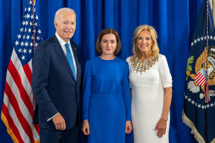 Maia Sandu, alaturi de Joe si Jill Biden: „Apreciem parteneriatul strategic de durata si relatiile stranse cu Statele Unite ale Americii”