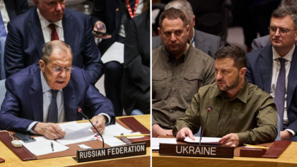 Zelenski si Lavrov, schimb de replici dure la distanta in Consiliul de Securitate ONU