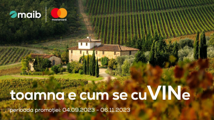 Vino si tu sa marchezi Ziua Nationala a Vinului impreuna MAIB si Mastercard Vino si tu sa marchezi Ziua Nationala a Vinului impreuna MAIB si Mastercard