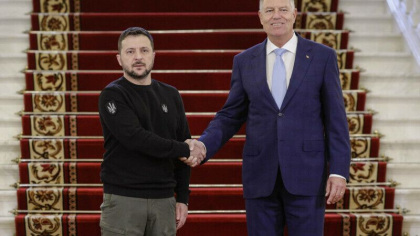 Volodimir Zelenski s-a intalnit cu Klaus Iohannis la Cotroceni. Ce vor discuta cei doi sefi de stat - VIDEO