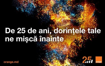 Orange Moldova celebreaza 25 de ani de la lansarea pe piata din Republica Moldova si ofera tuturor experiente incomparabile Orange Moldova celebreaza 25 de ani de la lansarea pe piata din Republica Moldova si ofera tuturor experiente incomparabile