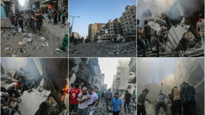 Cum arata Gaza dupa o saptamana de bombardamente „de razbunare” a Israelului, in urma atacului din 7 octombrie - GALERIE FOTO Cum arata Gaza dupa o saptamana de bombardamente „de razbunare” a Israelului, in urma atacului din 7 octombrie - GALERIE FOTO