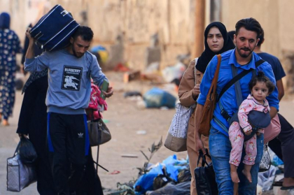 Cati palestinieni au plecat din nordul Fasiei Gaza dupa avertismentul Israelului Cati palestinieni au plecat din nordul Fasiei Gaza dupa avertismentul Israelului