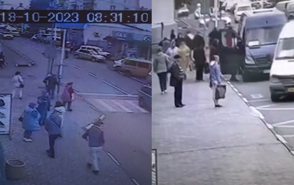 Momentul accidentului de la Soroca in care o femeie a fost strivita intre doua masini, iar altele doua persoane au fost transportate la spital - surprins de camerele de supraveghere - VIDEO Momentul accidentului de la Soroca in care o femeie a fost strivita intre doua masini, iar altele doua persoane au fost transportate la spital - surprins de camerele de supraveghere - VIDEO