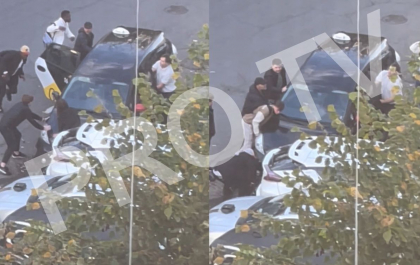 Imagini cu impact emotional. Momentul in care mai multe persoane incearca sa ajute fata prinsa intre doua masini, in capitala - VIDEO