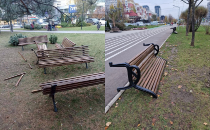 Aleea de pe bulevardul Mircea cel Batran din sectorul Ciocana - vandalizata. Ion Ceban: „In curand vom ridica video si le vom face public” - FOTO Aleea de pe bulevardul Mircea cel Batran din sectorul Ciocana - vandalizata. Ion Ceban: „In curand vom ridica video si le vom face public” - FOTO