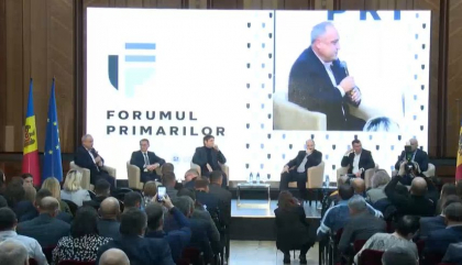 Forumul Primarilor, la Palatul Republicii. Ministrii Andrei Spinu, Vladimir Bolea, Victor Parlicov si Petru Rotaru, la discutii - VIDEO