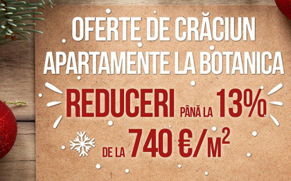 METROPOLIS: Oferte de Craciun. Apartamente la Botanica. Reduceri pana la - 13%! 