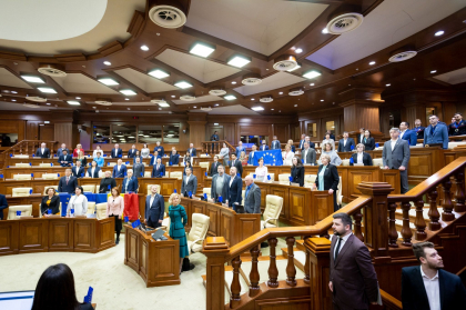 Imnul UE rasuna la sedinta Parlamentului Republicii Moldova. Igor Grosu: „Am trait un eveniment important”