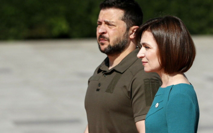 Volodimir Zelenski o felicita pe Maia Sandu, dupa decizia UE de a deschide negocierile de aderare la UE. Mesajul presedintelui ucrainean 