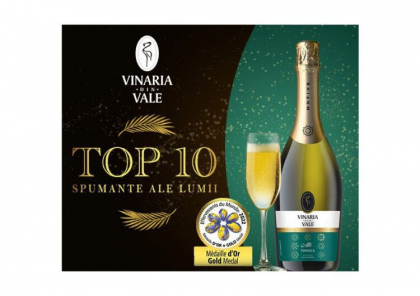 Spumantul Viorica de la Vinaria din Vale –TOP 10 LA NIVEL MONDIAL!