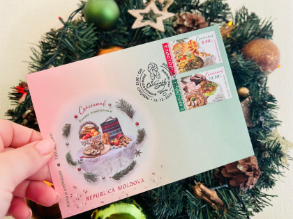 Posta Moldovei a pus in circulatie marcile postale „Craciunul” si „Bucate traditionale.” Cum arata acestea si care este pretul