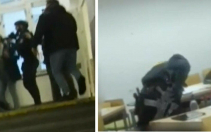 Primele imagini cu interventia politistilor din timpul atacului de la Praga. Autorul s-a sinucis pe acoperisul universitatii
