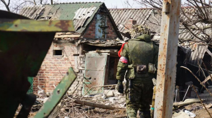 Ucraina neaga capturarea de catre rusi a orasului-cheie Marinka, de langa Donetk Ucraina neaga capturarea de catre rusi a orasului-cheie Marinka, de langa Donetk