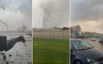 Tornada de proportii in Belgia. Zeci de case si masini au fost distruse - VIDEO