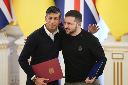 Zelenski si Sunak au semnat un acord de securitate „fara precedent” intre Ucraina si Marea Britanie. „Constituie baza pentru lucrul cu alti parteneri”