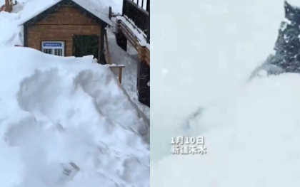 Aproape 1.000 de turisti au ramas blocati intr-o regiune din China. In zona ninge continuu de zece zile - VIDEO