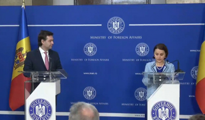 Pasii urmatori in ceea ce priveste demararea negocierilor de aderare a Republicii Moldova la Uniunea Europeana - discutati de Nicu Popescu si omologul sau roman, Luminita Odobescu - VIDEO