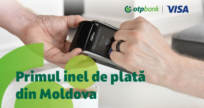 Premiera absoluta: OTP Bank si Visa lanseaza primul inel de plata din Republica Moldova