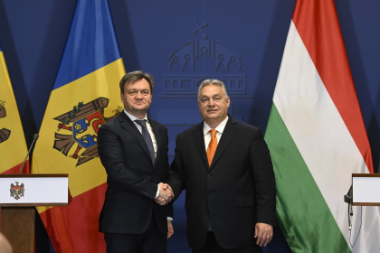 Vizita in Ungaria. Prim-ministrul Dorin Recean s-a intalnit cu Viktor Orban - GALERIE FOTO